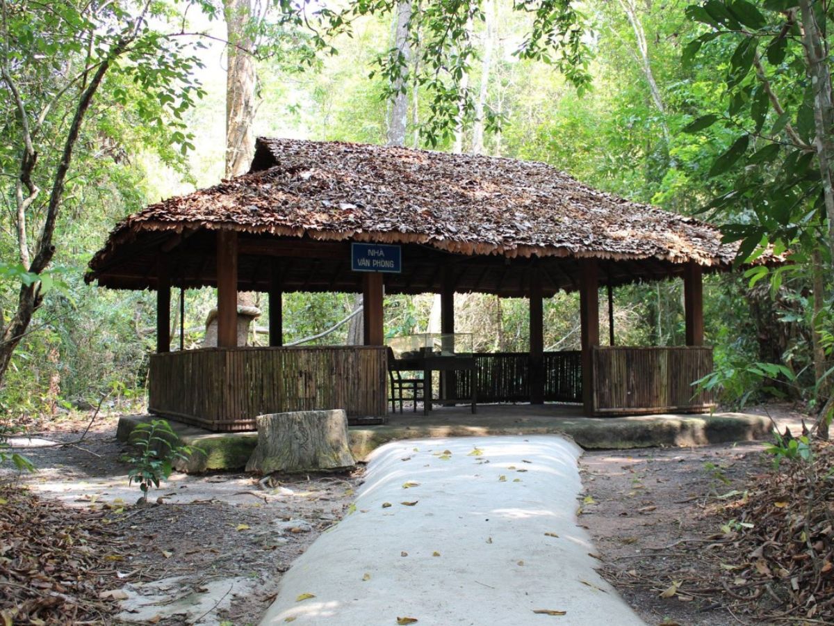 Visit the Central Office for South Vietnam base on the journey to explore Chang Riec forest.